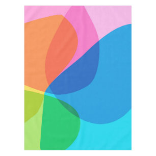 Schattige Kleurrijke Abstracte Geometrische Regenb Tafelkleed