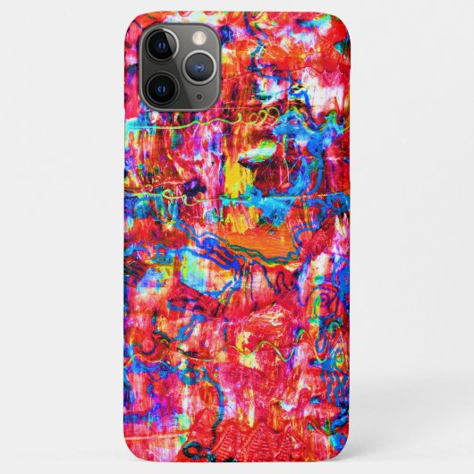 Schattige kleurrijke abstracte golven schilderij Case-Mate iPhone case (Achterkant)