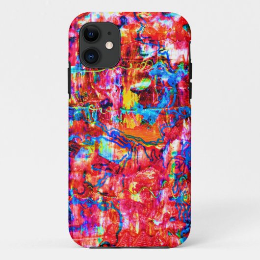Schattige kleurrijke abstracte golven schilderij Case-Mate iPhone case (Achterkant)