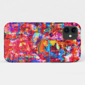Schattige kleurrijke abstracte golven schilderij Case-Mate iPhone case (Achterkant (horizontaal))