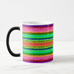 Schattige kleurrijke abstracte lijnen magische mok