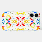 Schattige kleurrijke abstracte spetter Case-Mate iPhone case (Achterkant (horizontaal))
