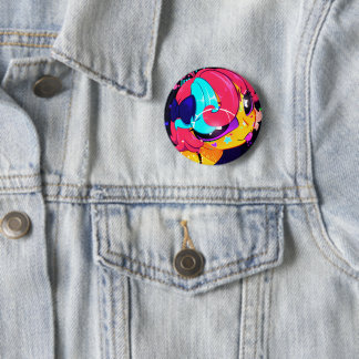 Schattige Kleurrijke Anime Meisje Knop Ronde Button 5,7 Cm