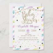 Schattige kleurrijke Baby shower Kaart (Voorkant)