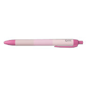Schattige Kleurrijke Blush Pastel Bleke Roze Zwarte Inkt Pen (Bodem)