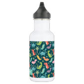 Schattige & Kleurrijke Dinosaurus Patroon Kinder Waterfles (Rechts)