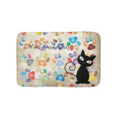 Schattige kleurrijke dog schilders, Bokeh Badmat (Voorkant)