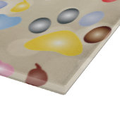 Schattige kleurrijke dog schilders, Bokeh Snijplank (Hoek)