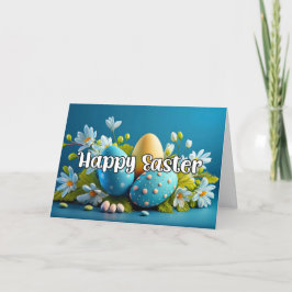 Schattige Kleurrijke Eitjes Happy Easter Feestdagen Kaart