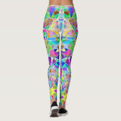 Schattige kleurrijke fragmenten ontwerp leggings (Achterkant)