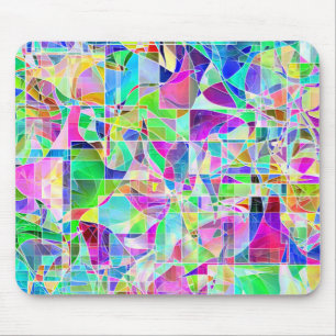 Schattige kleurrijke fragmenten ontwerp muismat