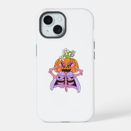 Schattige & Kleurrijke Halloween-botten iPhone 15 Case