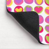 Schattige Kleurrijke Hart Pastel Valentijn Liefdes Muismat (Hoek)