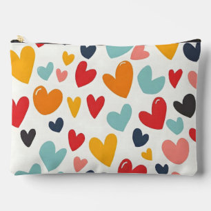 Schattige Kleurrijke Hartjes Doodle Romantisch Etui
