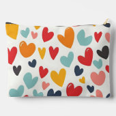 Schattige Kleurrijke Hartjes Doodle Romantisch Etui (Achterkant)