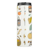 schattige, kleurrijke herfst thermosbeker (Achterkant)