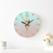 Schattige kleurrijke ijskappen grote klok (Huis)