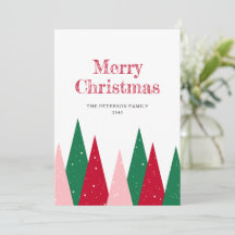 Schattige Kleurrijke Kerstbomen Modern Niet-Fotore