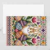 Schattige/Kleurrijke Lente/Paasbeurs Isle Feestdagenkaart (Voorkant / Achterkant)