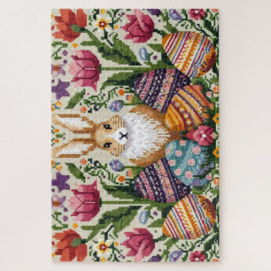 Schattige/Kleurrijke Lente/Paasbeurs Isle Legpuzzel