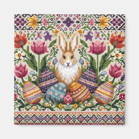 Schattige/Kleurrijke Lente/Paasbeurs Isle Magneet (Voorkant)