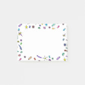 Schattige Kleurrijke Mini Bugs en Mini Beestjes Post-it® Notes (Voorkant)