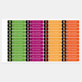 Schattige Kleurrijke Monsters Kinderen Naam Labels (Vel)