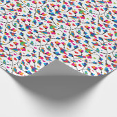 schattige, kleurrijke papegaaivogel cadeaupapier (Hoek)