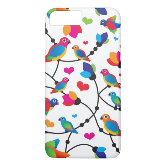 schattige, kleurrijke papegaaivogel Case-Mate iPhone case (Achterkant)