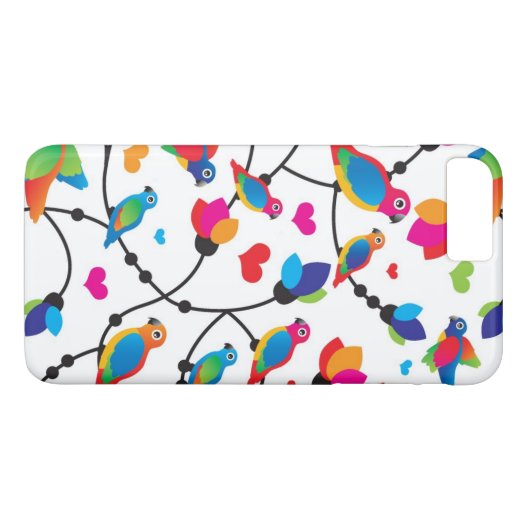 schattige, kleurrijke papegaaivogel Case-Mate iPhone case (Achterkant (Horizontaal))