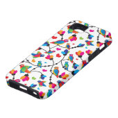 schattige, kleurrijke papegaaivogel Case-Mate iPhone case (Onderkant)