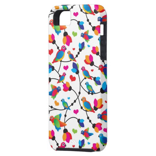 schattige, kleurrijke papegaaivogel Case-Mate iPhone case (Achterkant Links)