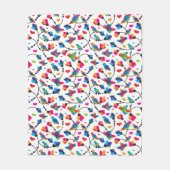 schattige, kleurrijke papegaaivogel fleece deken (Voorkant)