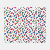 schattige, kleurrijke papegaaivogel fleece deken (Voorkant (Horizontaal))