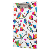 schattige, kleurrijke papegaaivogel klembord (Links)