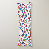 schattige, kleurrijke papegaaivogel lichaamskussen (Voorkant Verticaal)