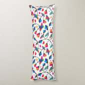 schattige, kleurrijke papegaaivogel lichaamskussen (Achterkant (Verticaal))