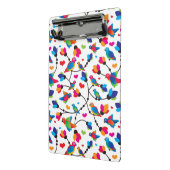 schattige, kleurrijke papegaaivogel mini klembord (Angled2)