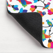 schattige, kleurrijke papegaaivogel muismat (Hoek)