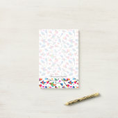 schattige, kleurrijke papegaaivogel post-it® notes (Op bureau)