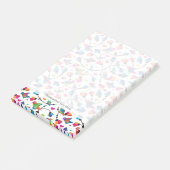 schattige, kleurrijke papegaaivogel post-it® notes (Schuin)
