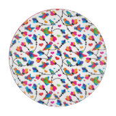 schattige, kleurrijke papegaaivogel snijplank (Voorkant)