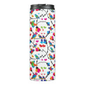 schattige, kleurrijke papegaaivogel thermosbeker (Achterkant)