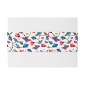 schattige, kleurrijke papegaaivogel uitnodigingen wikkel (Achterkant Voorbeeld)