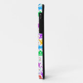 Schattige kleurrijke pixelachtige monster patronen Case-Mate iPhone case (Achterkant/links)