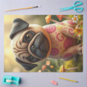 Schattige kleurrijke puppy tissuepapier (Craft)