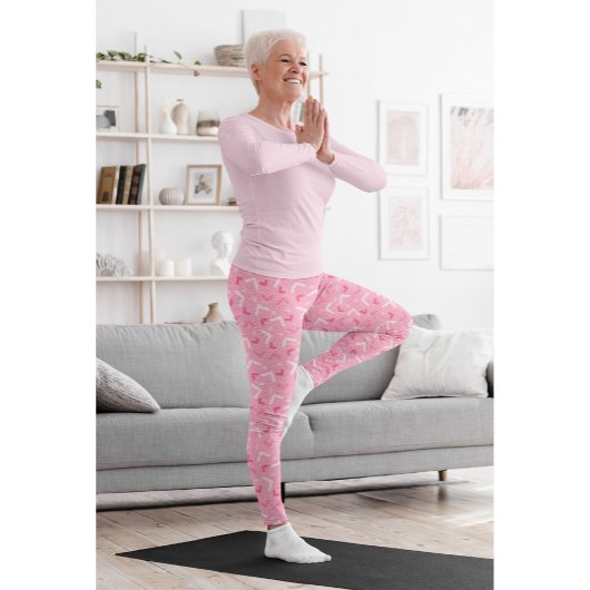 Schattige Kleurrijke Roze Vrouwen Broek Leggings