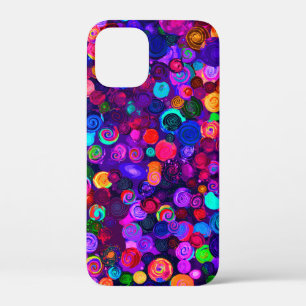 Schattige kleurrijke spiraal cosmos patronen Case-Mate iPhone case