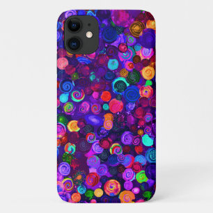 Schattige kleurrijke spiraal cosmos patronen Case-Mate iPhone case
