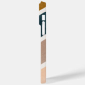 Schattige kleurrijke strepen Blauwgroen bruine aar Case-Mate iPhone Case (Achterkant / Links)